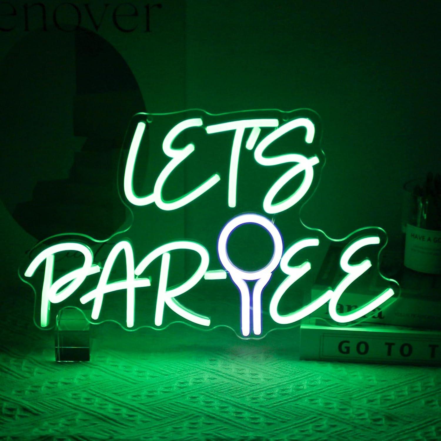 Let's Par Tee لافتة نيون على ش - مراجعة Neon Sign Party وسعره