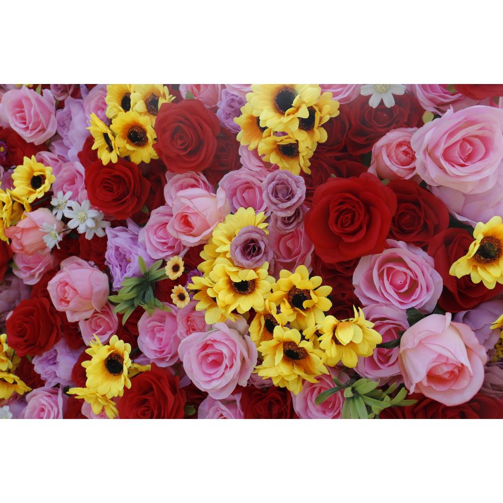 لوحة خلفية زهور حمراء اصطناعية - مراجعة Flower Wall Panel وسعره