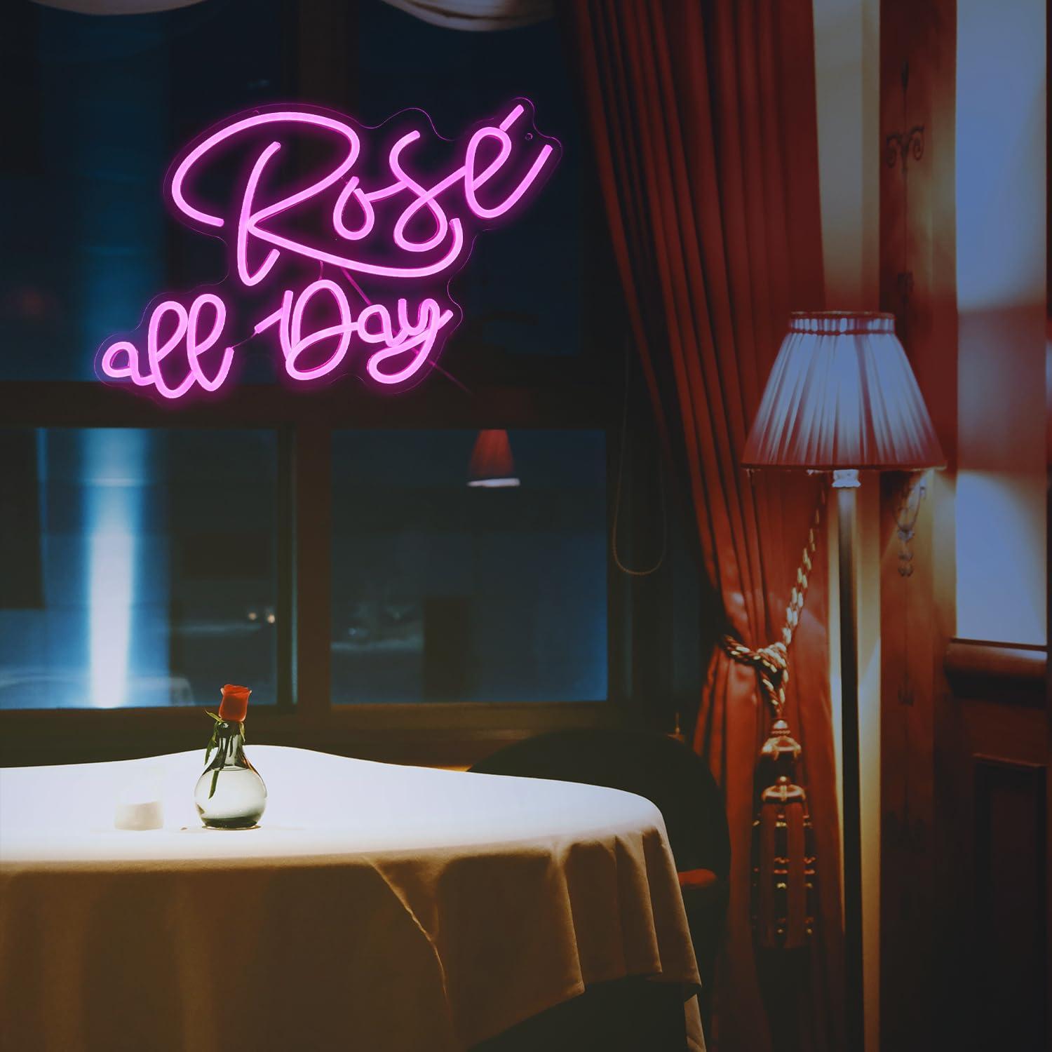 لافتة نيون على شكل وردة قابلة  - مراجعة Neon Sign Party وسعره