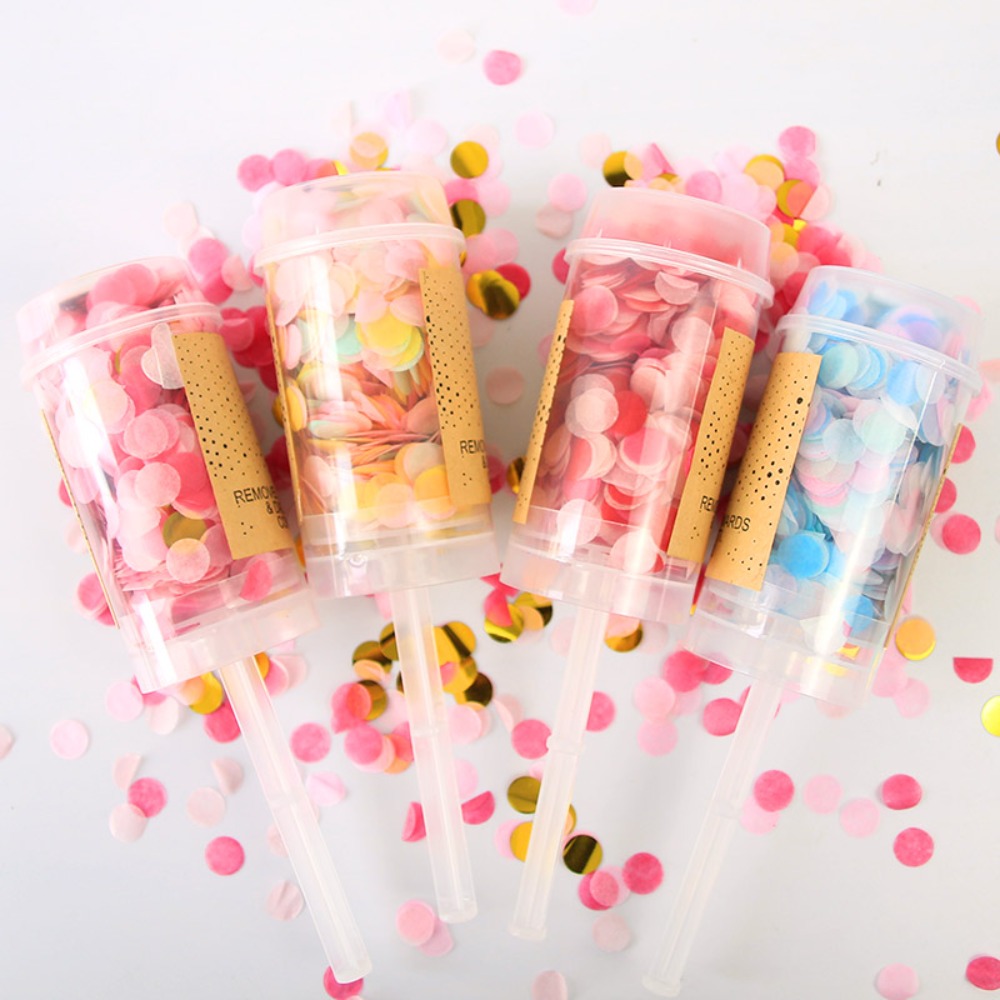 مفرقعات كونفيتي ملونة بألوان ا - مراجعة Confetti Cannon Tube وسعره